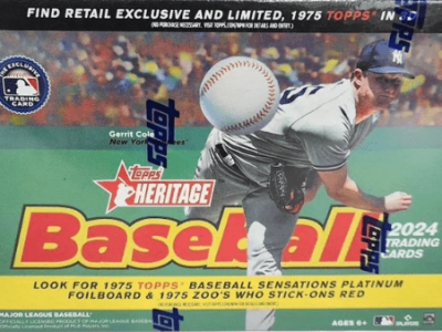 MLB Topps 2024 Heritage Baseball Trading Card Monster Box (17 Packs)