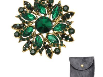 Uxcell Vintage Crystal Rhinestone Brooch for Women