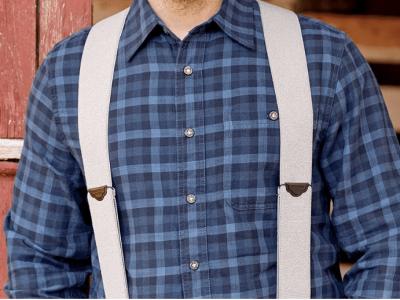 Vermont-Made Comfort Clip Suspenders, In Regular a