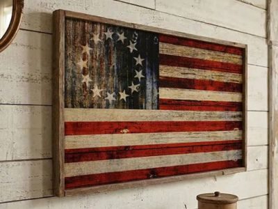 Vintage Flag Framed Wall Art