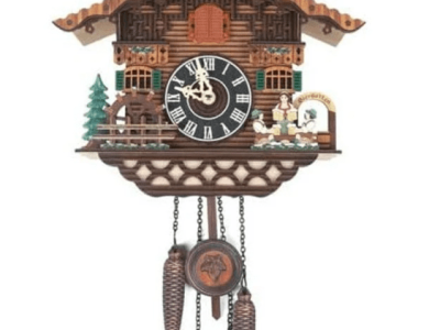Wall Clock Vintage Alarm Clock Bird Hanging Clock Wings Open Traditional Coo Coo Clock Classic Clock