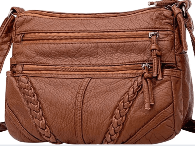 Women Vintage Soft Leather Purses and Handbags Ladies Large Capacity Multi Pocket Shoulder Bag Gifts