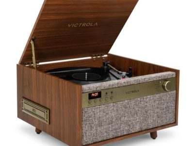 Wood Finish Retro Speakers