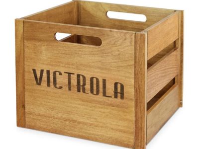 Wooden Record Storage Crates