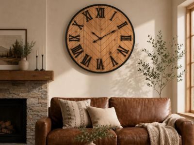 XL Roman Numeral Wall Clock