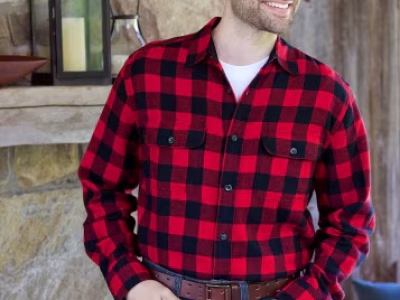 Orton Brothers Midweight Buffalo Check Flannel Shirt