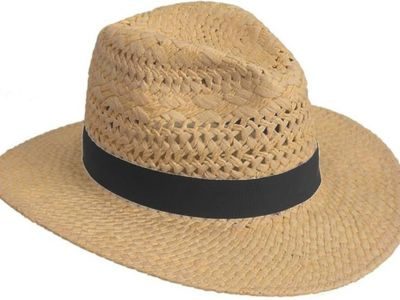 Summer Straw Sun Hat, Wide Brim Fedora Panama Beach Hats for Men and Women